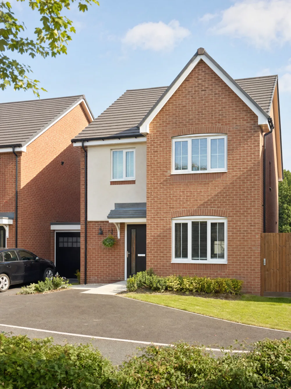 New-build house on a UK residential development.